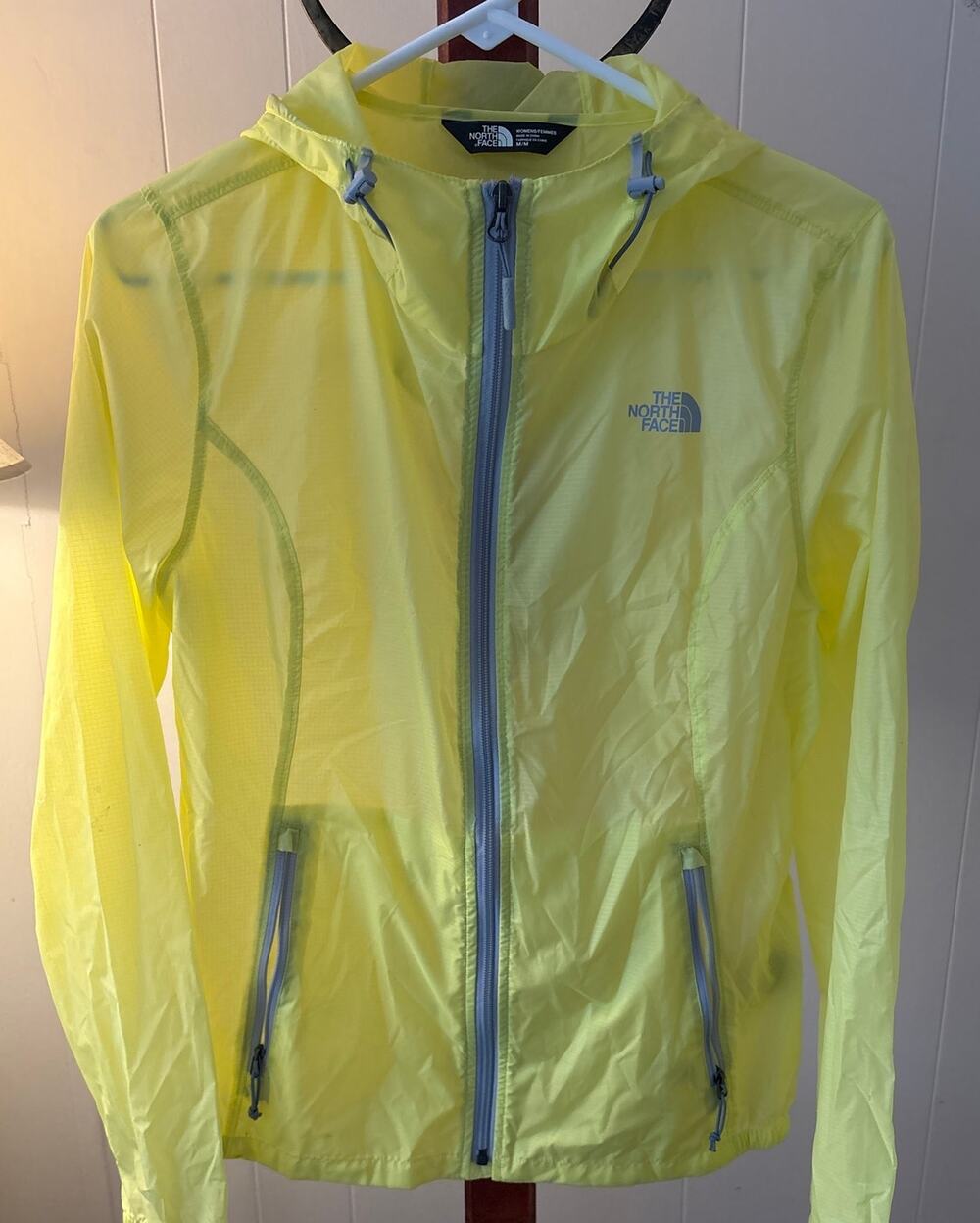 The North Face Yellow Rain Jacket Sz Medium